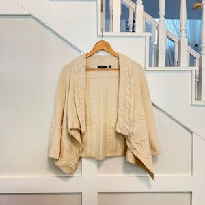100% Cashmere Cardigan - Saks Fifth Avenue Cream Cable Knit Cardigan
